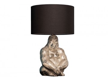 LAMPA STOŁOWA GORILLA 60 CM SREBRNA PODSTAWA