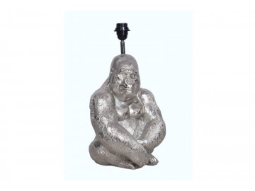 LAMPA STOŁOWA GORILLA 60 CM SREBRNA PODSTAWA