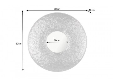 LUSTRO MANDALA 82 CM SREBRNE