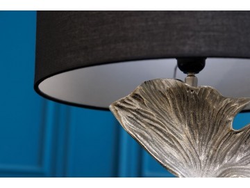 LAMPA STOŁOWA GINGKO 70CM SREBRNA PODSTAWA