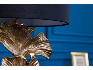 LAMPA STOŁOWA GINGKO 70CM ZŁOTA PODSTAWA