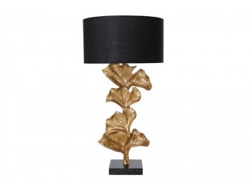 LAMPA STOŁOWA GINGKO 70CM ZŁOTA PODSTAWA