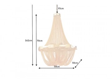 LAMPA WISZĄCA ROYAL GOLD 70CM