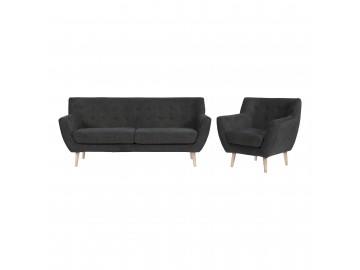 Monte sofa 3-osobowa ciemnoszara