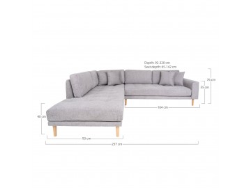 Lido Corner Sofa Open End