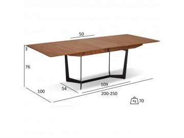 STOLIK RTV TOKYO 160X45CM ORZECH