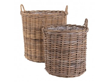 KOSZE DEKORACYJNE INDO RATTAN - 2SZT