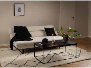 SOFA ROZKŁADANA ARBONNE BEŻOWA 200X91 CM