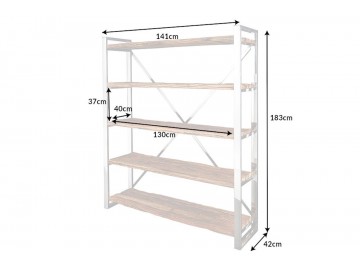 REGAŁ BARRACUDA 141X42 CM TEAK
