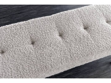 ŁAWKA BOUTIQUE 100X35 CM BOUCLE BEŻOWO-SZARA