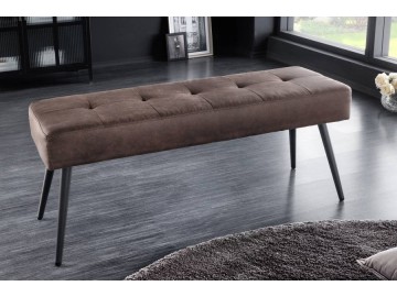 ŁAWKA BOUTIQUE 100X35 CM TAUPE CIEMNOSZARA