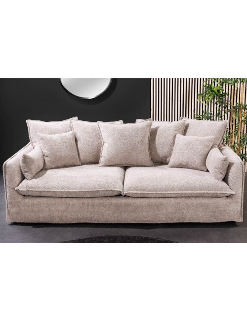 SOFA HEAVEN 200X105 CM BOUCLE BEŻOWY