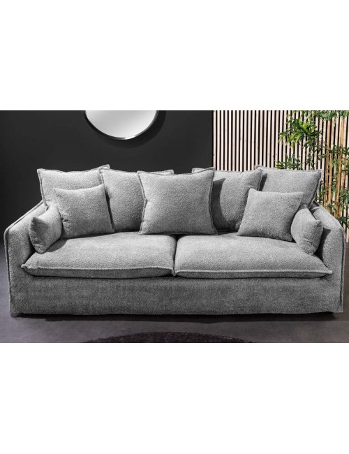 SOFA HEAVEN 200X105 CM BOUCLE SZARY