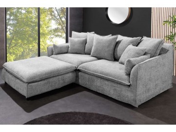 SOFA HEAVEN 200X105 CM BOUCLE SZARY