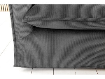 SOFA HEAVEN 200X105 CM SZTRUKS SZARY