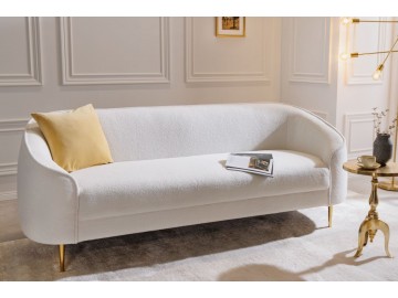 SOFA DIVA 205X85 CM BOUCLE BIAŁY