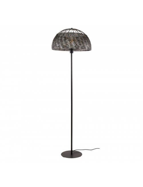 LAMPA PODŁOGOWA ASTER 164 CM METALOWA CZARNOBRĄZOWA