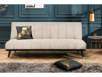 ROZKŁADANA SOFA PETIT BEAUTE 180 CM WELUR BEŻOWY