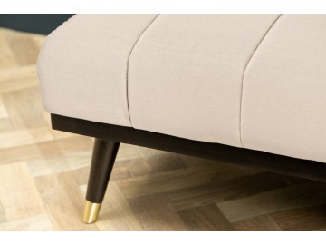 ROZKŁADANA SOFA PETIT BEAUTE 180 CM WELUR BEŻOWY