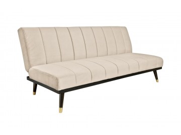 ROZKŁADANA SOFA PETIT BEAUTE 180 CM WELUR BEŻOWY