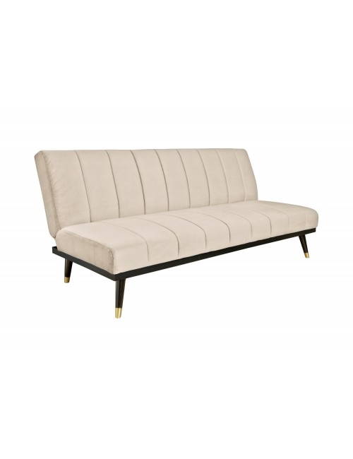 ROZKŁADANA SOFA PETIT BEAUTE 180 CM WELUR BEŻOWY