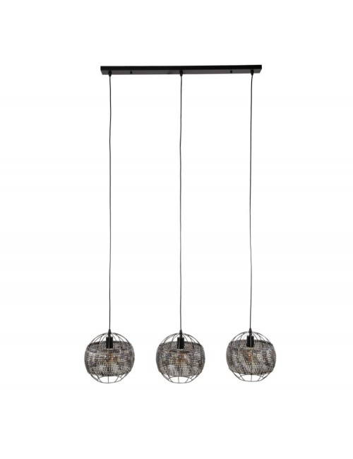 LAMPA WISZĄCA ASTER III METALOWA CZARNOBRĄZOWA