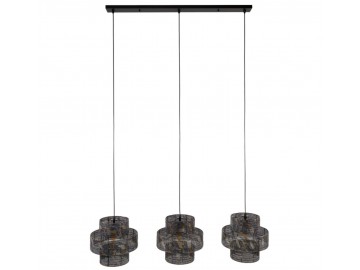 LAMPA PODŁOGOWA SHADOW METALOWA CZARNOBRĄZOWA