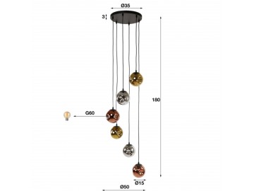 LAMPA PODŁOGOWA NOTTE III METALOWA ANTRACYT