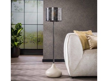 LAMPA PODŁOGOWA KALITA 128 CM SZARA