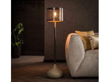 LAMPA PODŁOGOWA KALITA 128 CM SZARA