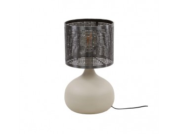 LAMPA STOŁOWA KALITA 46 CM SZARA