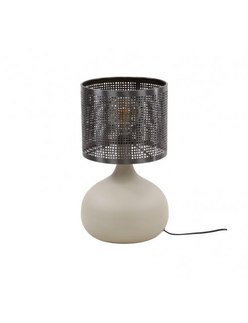 LAMPA STOŁOWA KALITA 46 CM SZARA