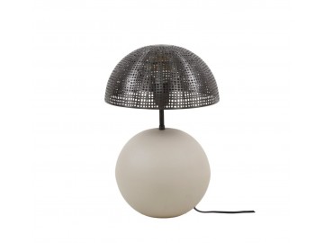 LAMPA STOŁOWA KALITA 49 CM SZARA