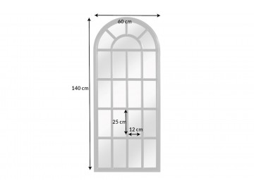 LUSTRO CASTILLO 140CM CZARNE