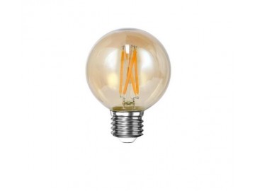 ŻARÓWKA DEKORACYJNA LED FILAMENT GLOBE AMBER G60 - 6 CM