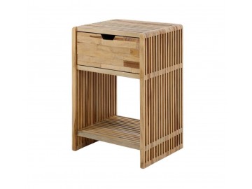 SZAFKA NOCNA TARO 30X30 CM TEAK CZARNY