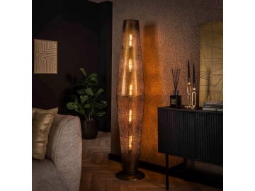 LAMPA PODŁOGOWA SANEM 180 CM METALOWA ANTYCZNY BRĄZ