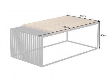 STOLIK KAWOWY ARCHITECTURE 100X50CM DĄB