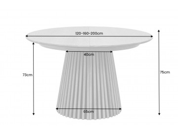 ROZKŁADANY STÓŁ VALHALLA WOOD 120-160-200 CM DĄB