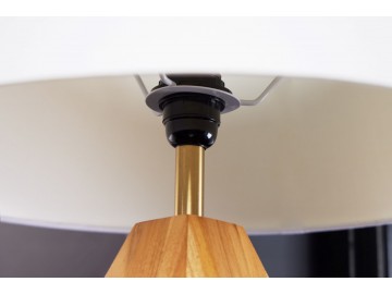 LAMPA STOŁOWA DIAMOND 45 CM TEAK