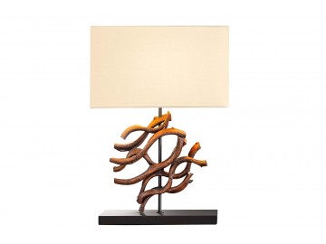 LAMPA STOŁOWA THE WAVE 40X20 CM TEAK