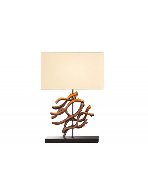 LAMPA STOŁOWA THE WAVE 40X20 CM TEAK