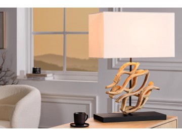 LAMPA STOŁOWA THE WAVE II 40X20 CM TEAK