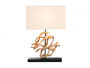 LAMPA STOŁOWA THE WAVE II 40X20 CM TEAK