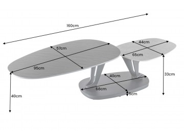 STOLIK KAWOWY MOVEMENT 160CM CERAMIKA