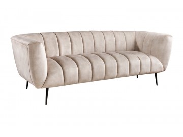 SOFA NOBLESSE 225X90CM WELUR BEŻOWY