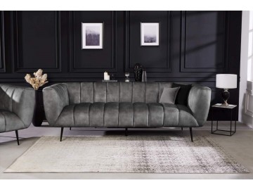 SOFA NOBLESSE 225X90CM WELUR BEŻOWY