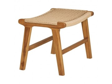 TABORET DERBY POLIRATTAN TEAK