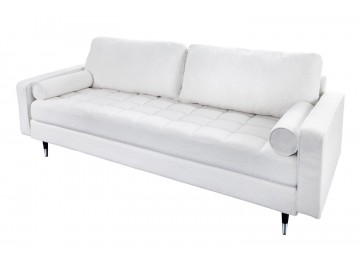 SOFA 3-OSOBOWA COZY 220CM BOUCLE BIAŁA