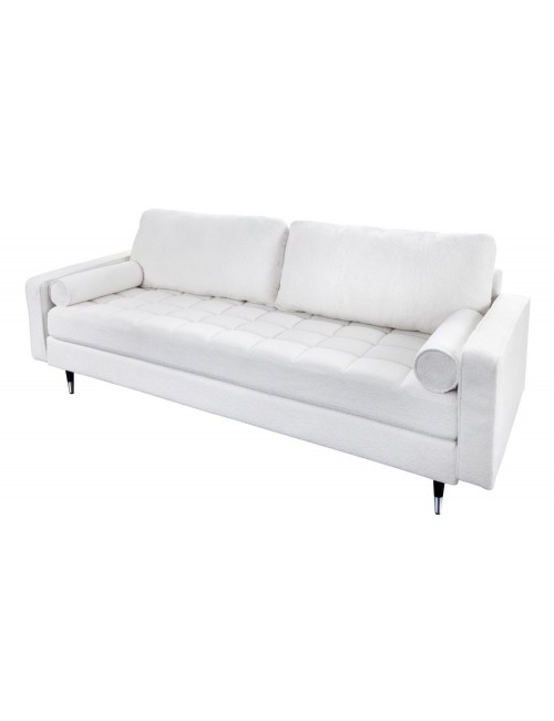 SOFA 3-OSOBOWA COZY 220CM BOUCLE BIAŁA